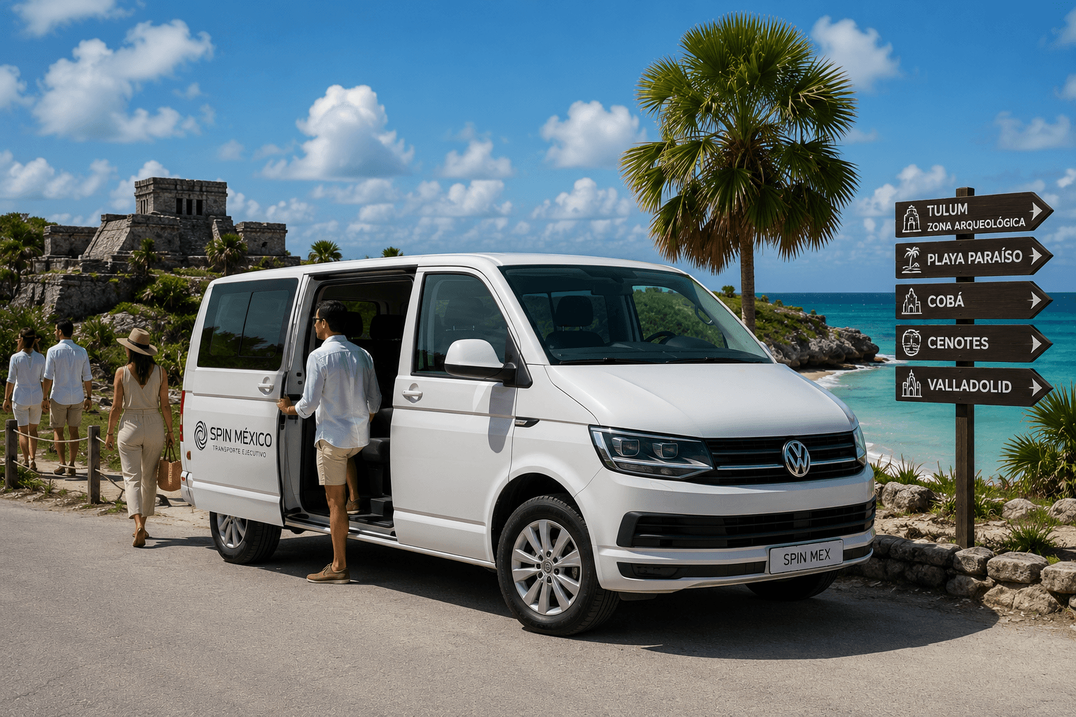 Imagen referencial de transportación en Cancún